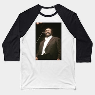 Luciano Pavarotti Photograph Baseball T-Shirt